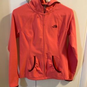 Northface women’s small hoodie salmon/pink color